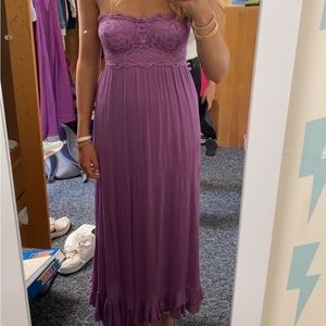 Free People Adella Corset Maxi Dress